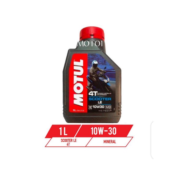 (Free Stiker) OLI MOTUL SCOOTER LE 10W30 1L - HC TECH