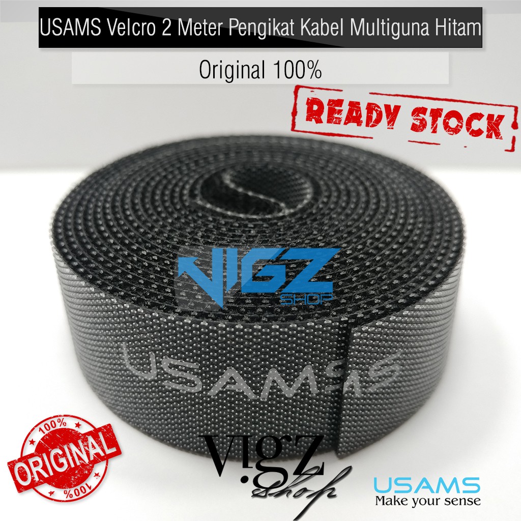 USAMS Pengikat Kabel 2 Meter Strap Pengikat Perekat Kabel - Dua Meter