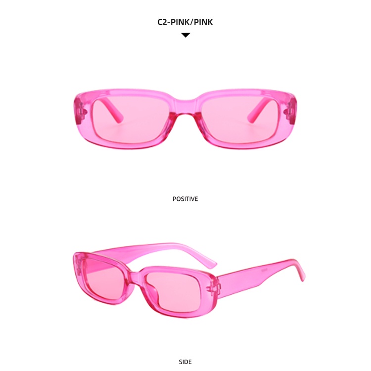 2021 European and American new small frame ins personality frame ink-shaped fashion sunglasses