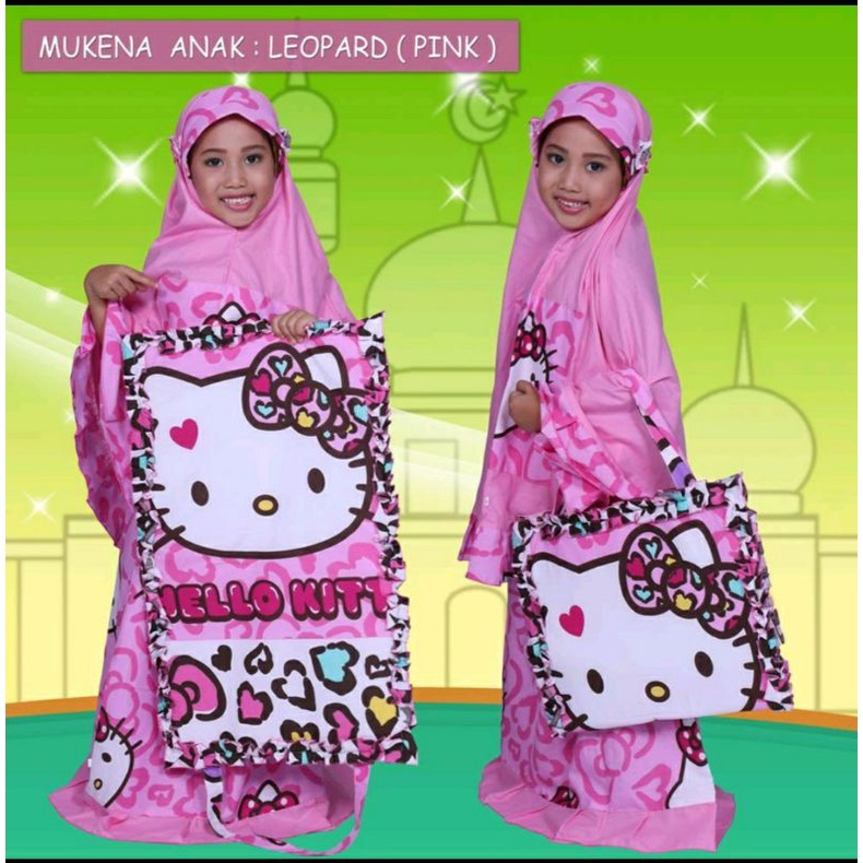 Mukena Anak Perempuan tanggung Terbaru 2022 Murah umur 1 2 3 4 5 Tahun Motif Karakter Warna Putih Hi