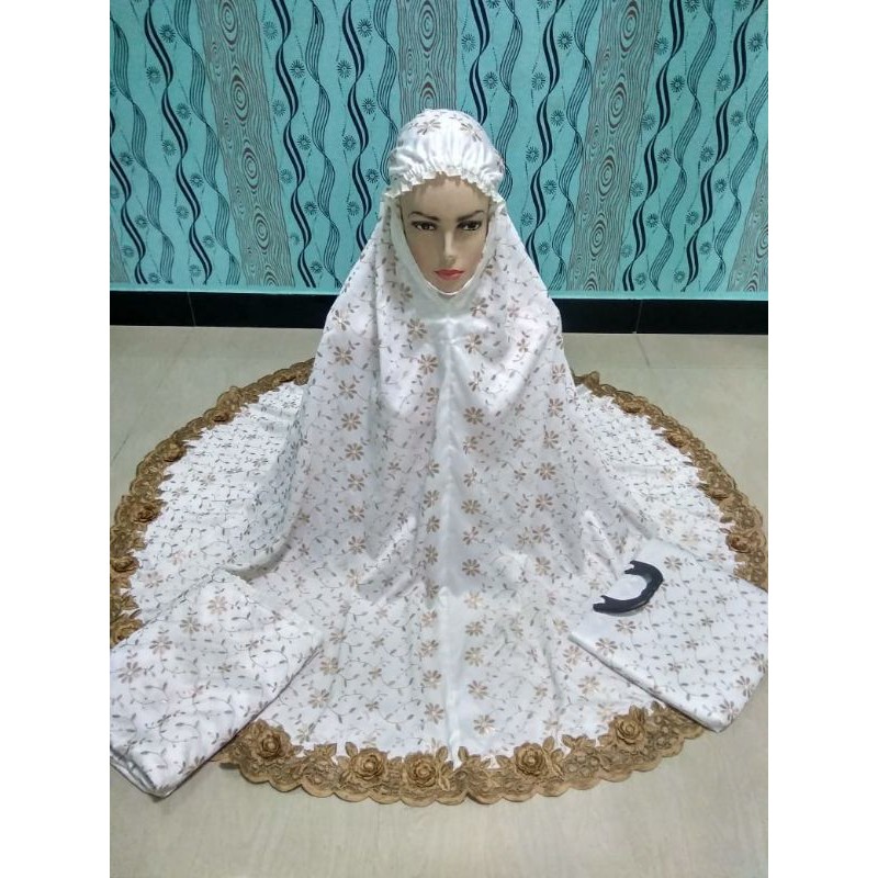 mukena deswita sutra paris bordir