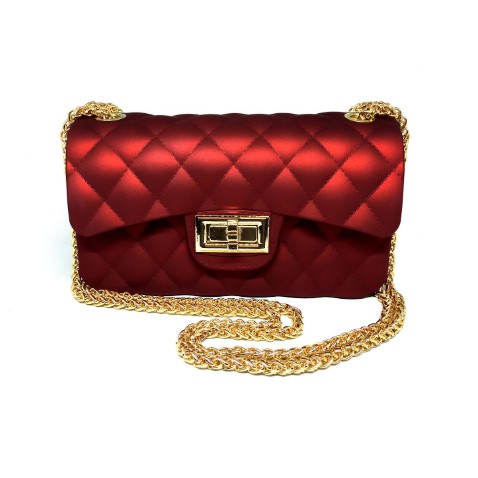 TAS CHANEL JELLY MATE MINI (TANPA SYALL BONEKA) TAS PESTA MAROON