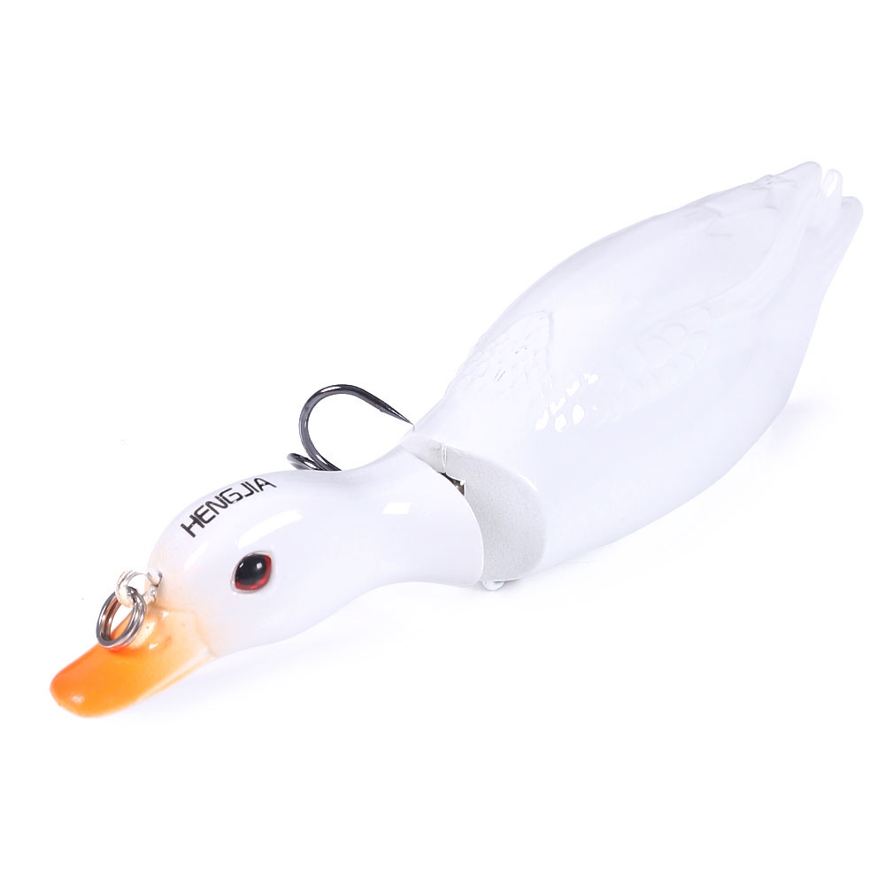 HENGJIA Bionic Artificial bait 2 Segment Bait Duck Bionic False Bait 13cm 35g Fishing lure set with fishing Box