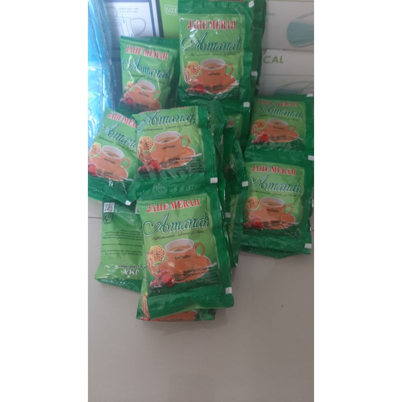 

Minuman Jahe Amanah (mengandung habbatussauda, ginseng dan madu)