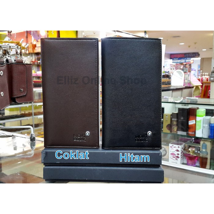 Dompet Pria Panjang Mont Blanc Model A - Hitam