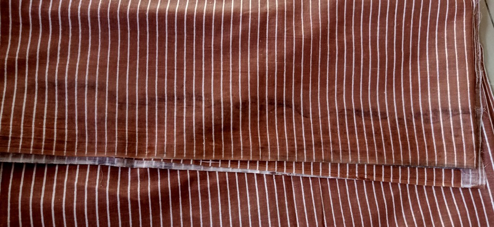 Kain Batik Pekalongan Katun Motif Daun Tebaran Pink Biru Coklat Grey Panjang 210cm X 110cm