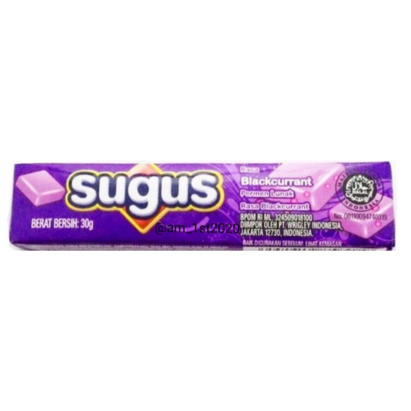 

Sugus Permen Blackcurrant stick 30g