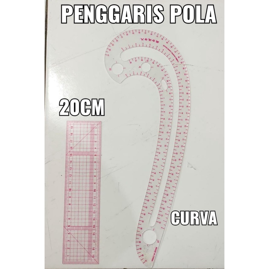 

Penggaris Jahit Menjahit 20cm / Penggaris Lurus Pola Bahan Kain