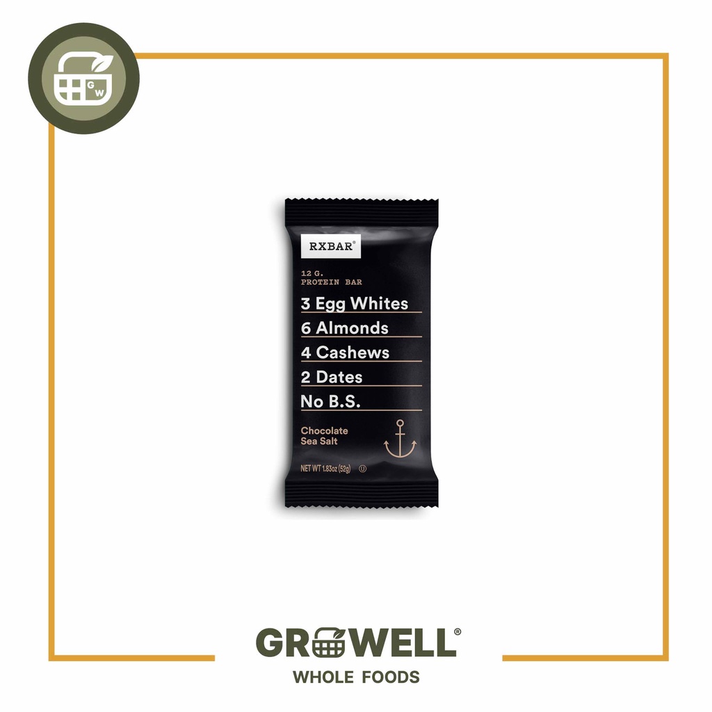 

Rxbar Chocolate Sea Salt Protein Bar 52Gr