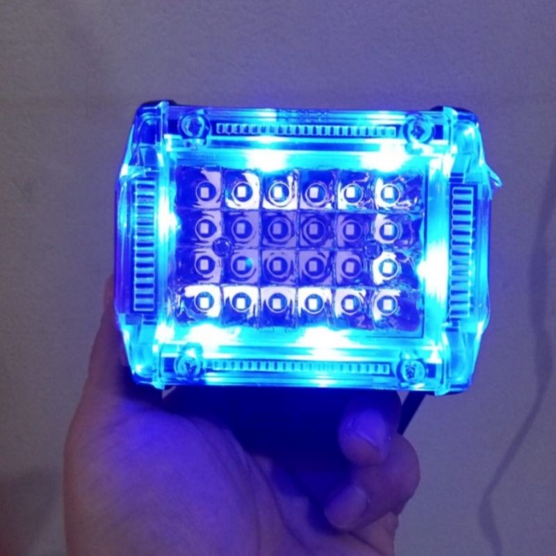 LAMPU TEMBAK SOROT CWL 24 LED FLASH PLUS SENJA SUPER TERANG