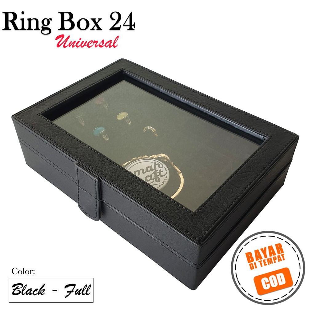 PROMO - Kotak Penyimpanan Cincin AKIK / Box Tempat Cincin Universal Full Color