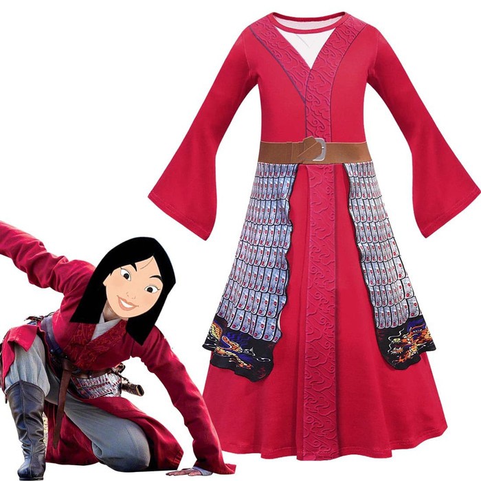 KOSTUM MULAN ANAK ANAK MULAN Kostum Mulan Disney Princess Murah Baju Pesta Pentas Kungfu Halloween