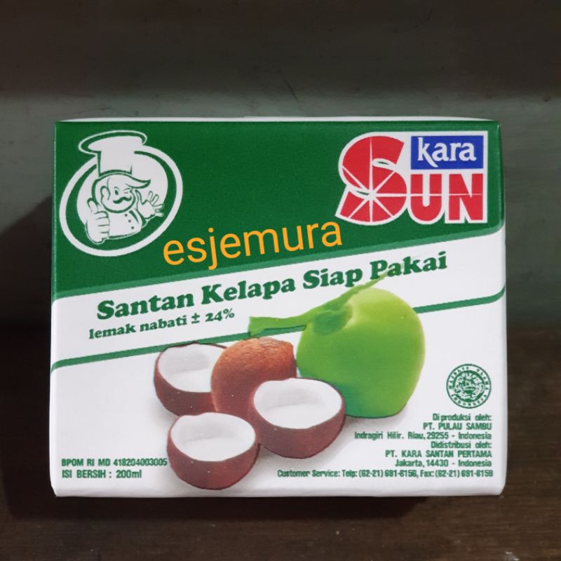 

Santan Sun Kara 200 ml per pcs / kotak