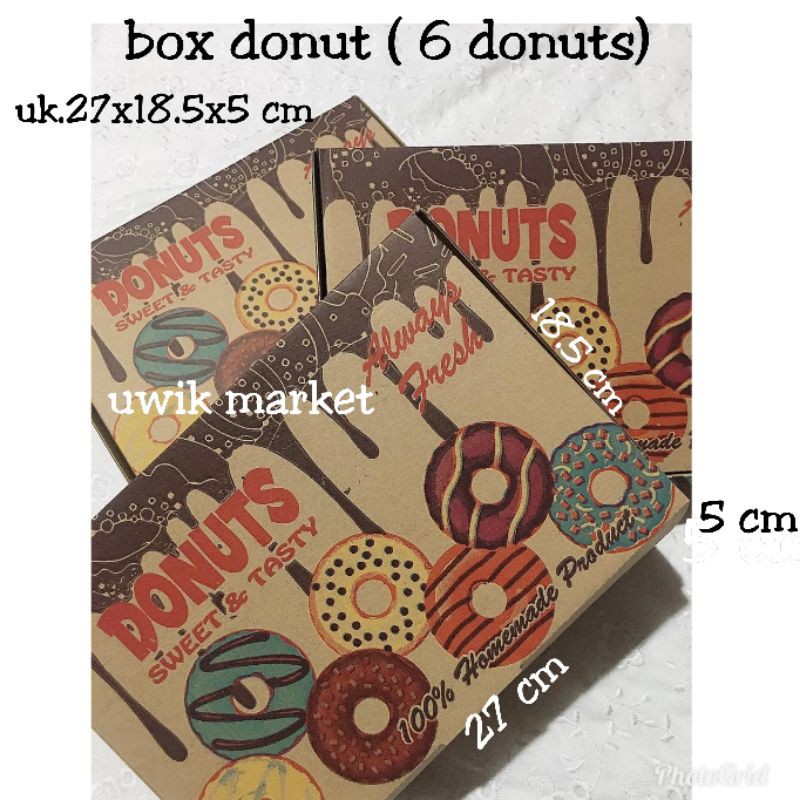 

BOX DONAT 6 BH/KARDUS DONAT UNIVERSAL/KARDUS COKLAT/KARDUS EFLUTE