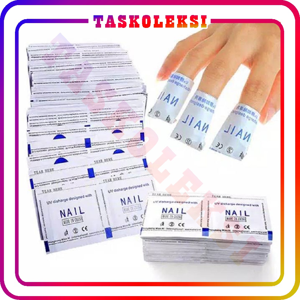 ☛TK☚ R594 (1PCS) UV Gel Nail Polish Remover &amp; Cleaner Wraps Foil Wipe Penghapus Kutek Gel