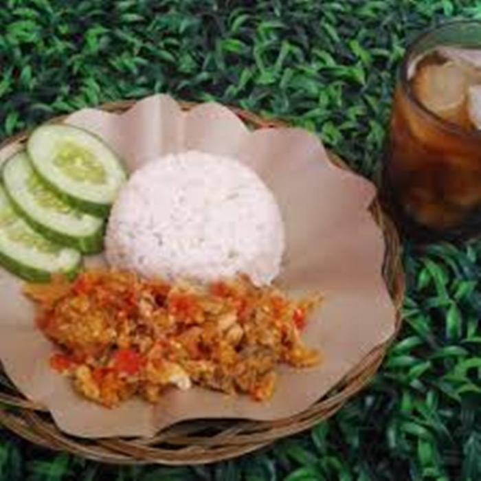 Paket Ayam Geprek Pedas + Nasi + Teh Gelas Delivery Makanan Kuliner