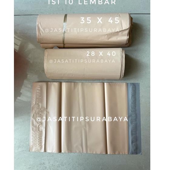 

v81☆ [READY STOCK] 35x45 28x40 25x35 Polymailer Nude / Cokelat Polybag Kantong Amplop Plastik Packing