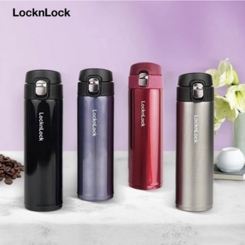 LOCK N LOCK 470ml Smart Vacum Tumbler Stainless HOT N Cool