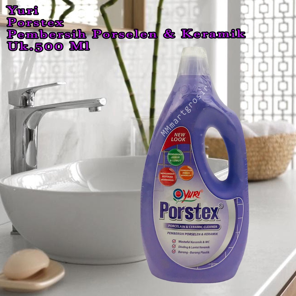 Yuri porstex / Cairan Pembersih / Pembersih Porselen &amp; Keramik / Ungu 500ml