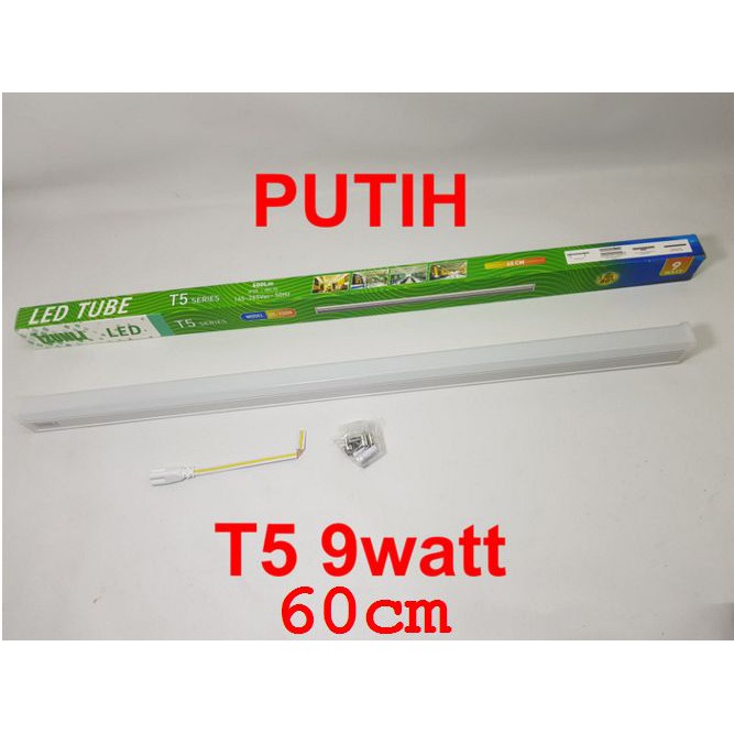 Lampu T5 led 9w putih izunli