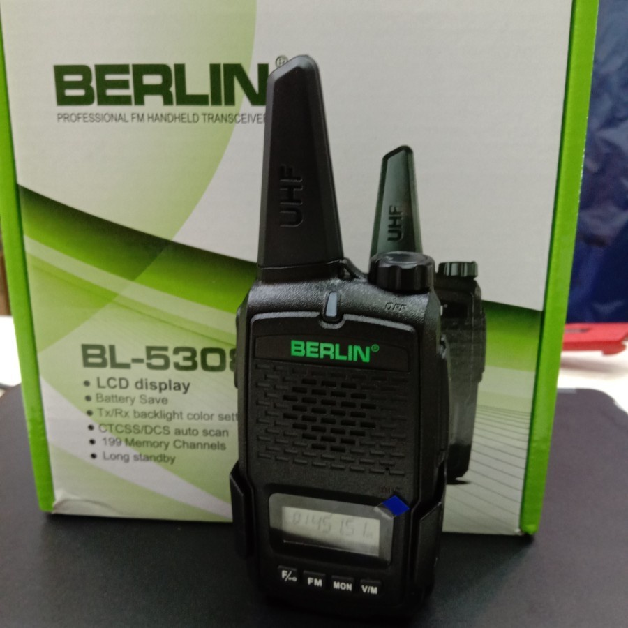 Handy talky walky talky ht BERLIN BL-5308 BL5308 SINGLE BAND UHF FREQ 400-470MHZ 5WATT