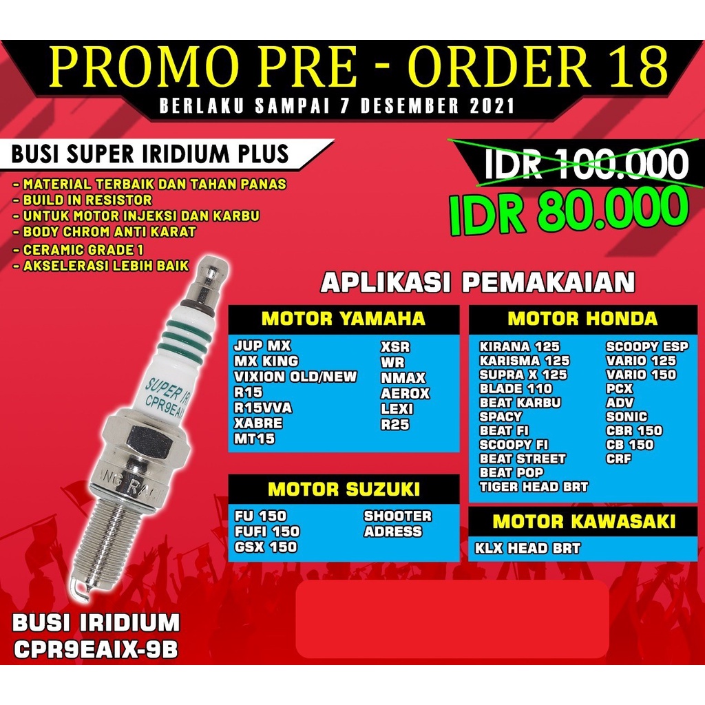 Jual Brt Busi Iridium Brt Cpr Eaix B Indonesia Shopee Indonesia