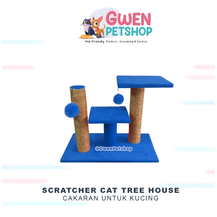 Scratcher Cat / Cat Tree Jumbo / Cakaran Tingkat Untuk Kucing / Garukan Kucing