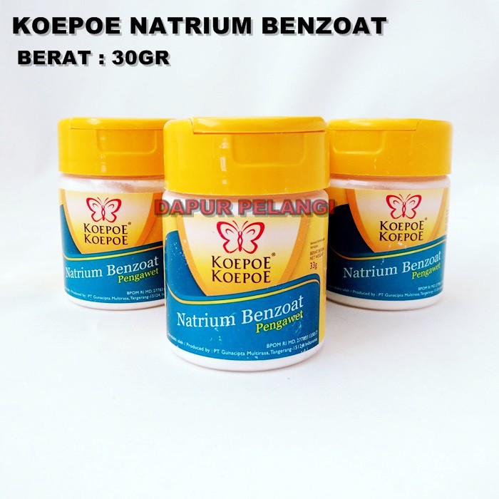 

Koepoe Natrium Benzoat / Kupu Pengawet Makanan 33 gr