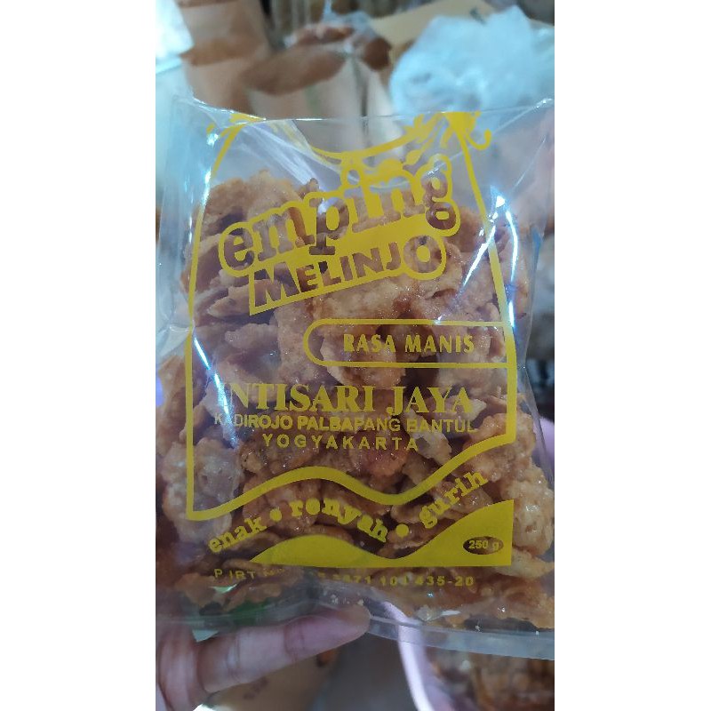 

Emping mlinjo kluthuk / emping melinjo gepuk manis asli bantul