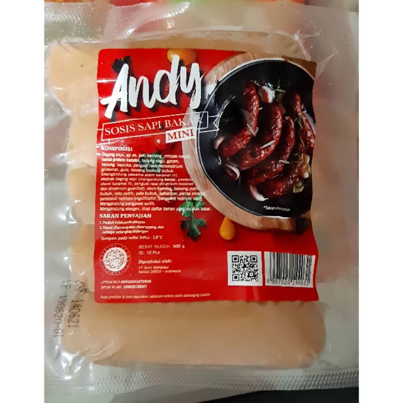 

grilled beef sausage Andy