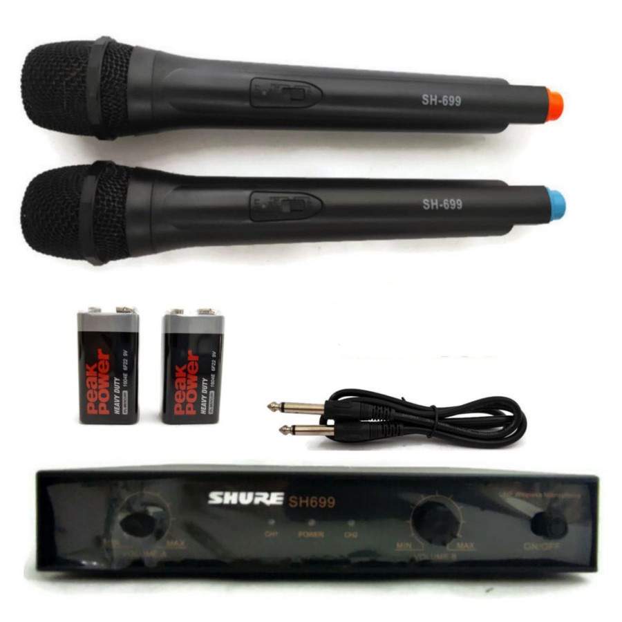 Microphone Wireless Karaoke SN-699 Double Mikrofon mic tanpa kabel