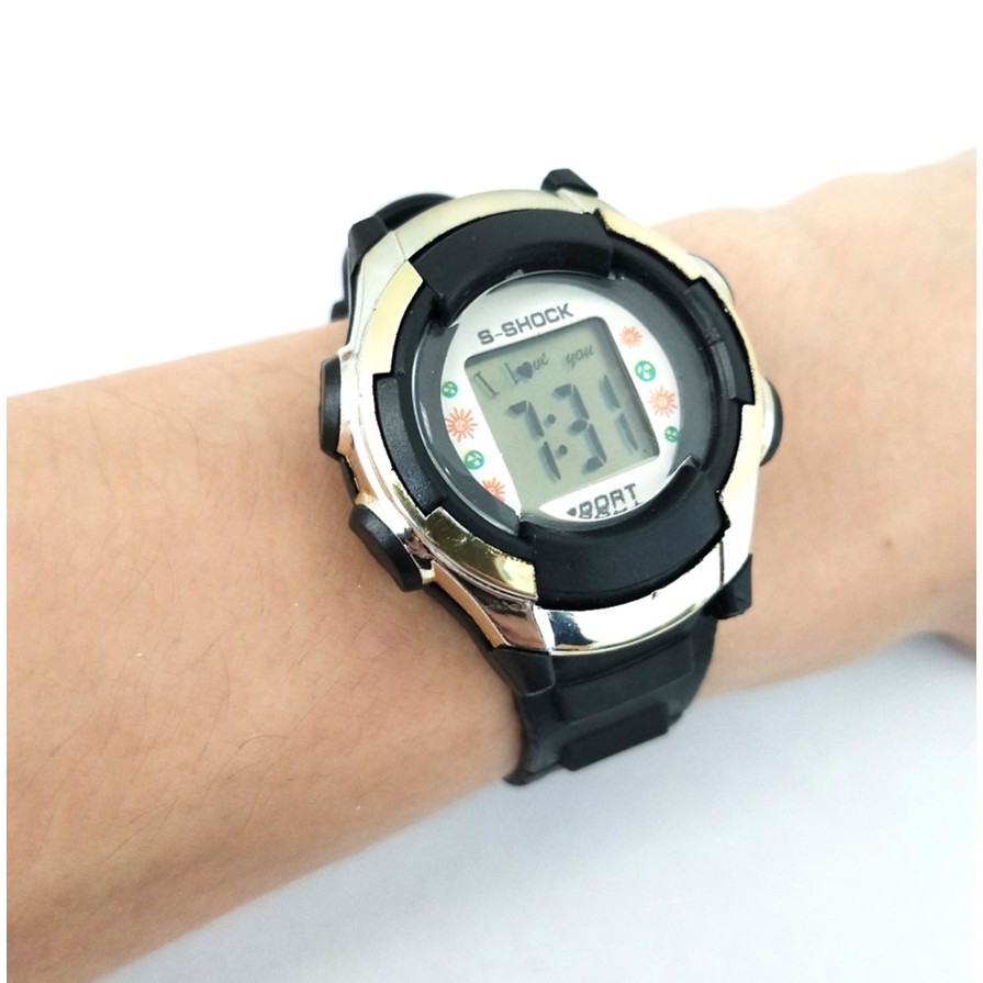 Jam Tangan Digital Sport Pria Wanita Warna Warni Rubber JT935 Free Baterai