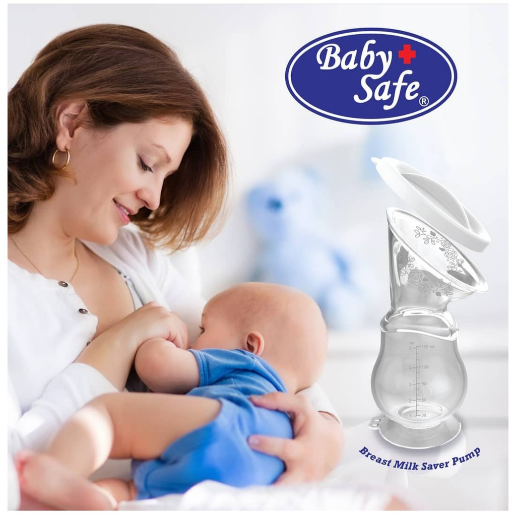 Baby Safe Breast Pump Silikon - BPM02 - Breast Milk Saver Pump 150 ml Silicone Penampung ASI