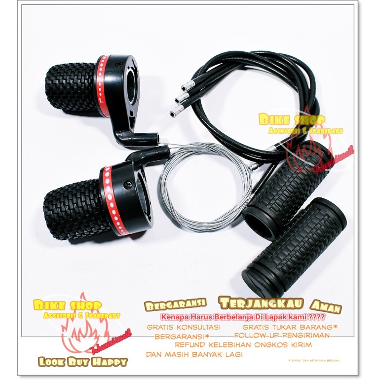 Shifter set INTER Model Vespa Operan gigi Grip 1 Set mtb seli sepeda Terlengkap