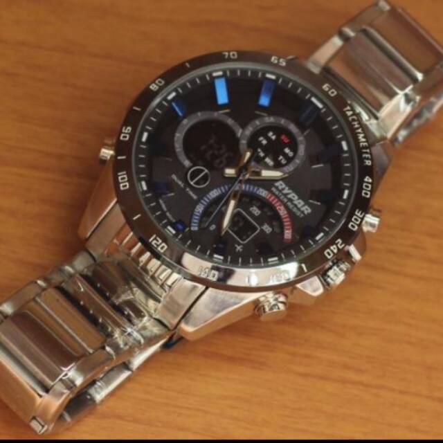 Jam tangan casio edifice infinity redbull racing silver list blue