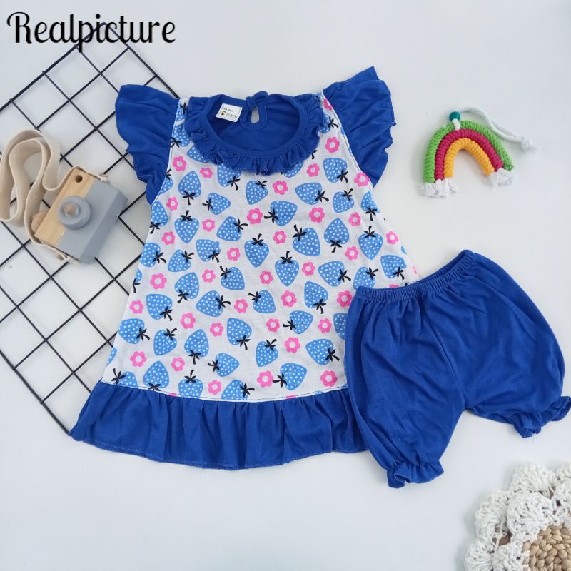 Baju bayi perempuan/set Dress bayi 3bln -1 tahun