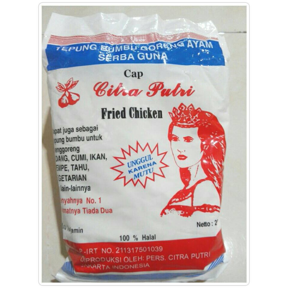 

tepung bumbu goreng ayam serbaguna cap citra putri