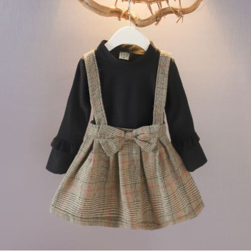 [Brandedbaby] DRESS ANAK PEREMPUAN IMPORT / OVERALL ANAK PEREMPUAN IMPORT LENGAN PANJANG GIRL FASHION