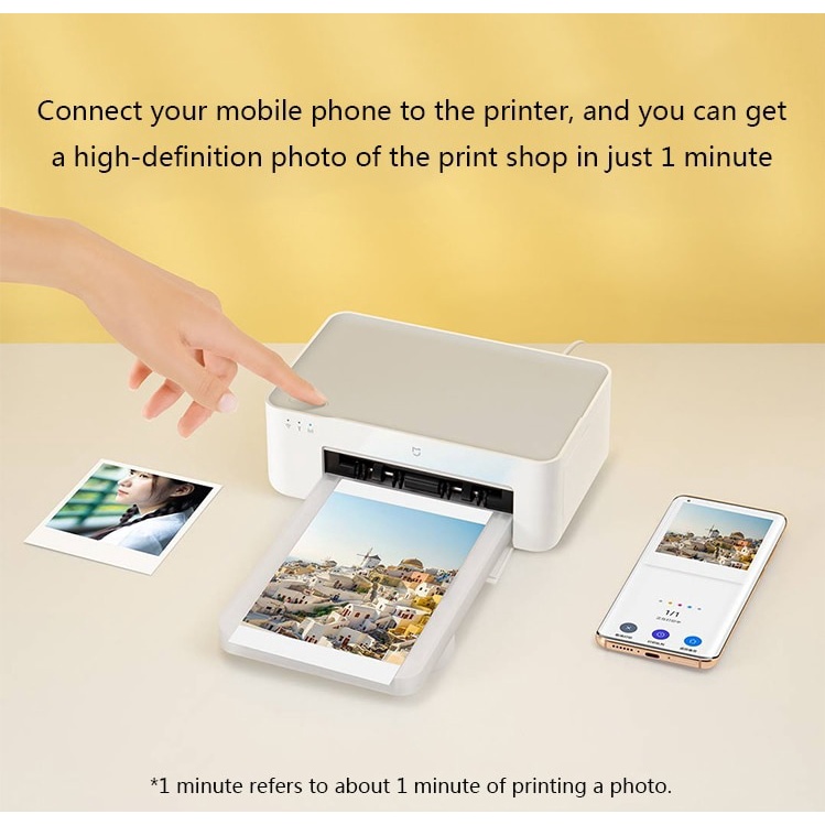 AKN88 - MIJIA Wireless Photo Printer 1S - Smart Color Printer 2nd Generation