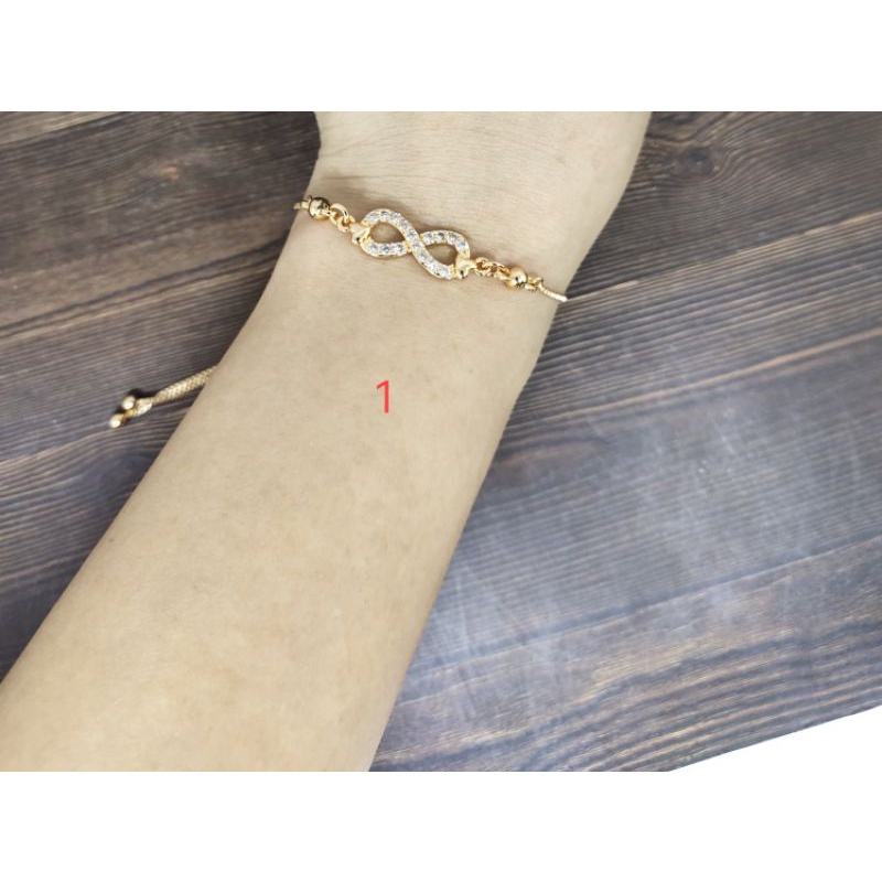 Fifi Fashion Gelang Tangan Serut Model Perhiasan Lapis Emas GS27