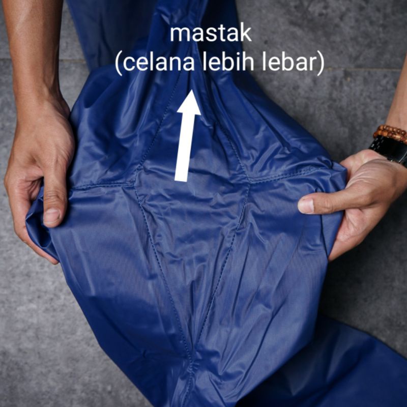 Jas Hujan AKULA Jas Hujan Setelan Jaket Celana Pria Wanita Terbaik Bahan PVC Anti Rembes