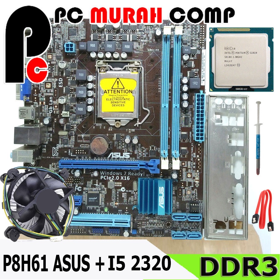 Mainboard Intel LGA 1155 H61 Dengan Processor i5 2320