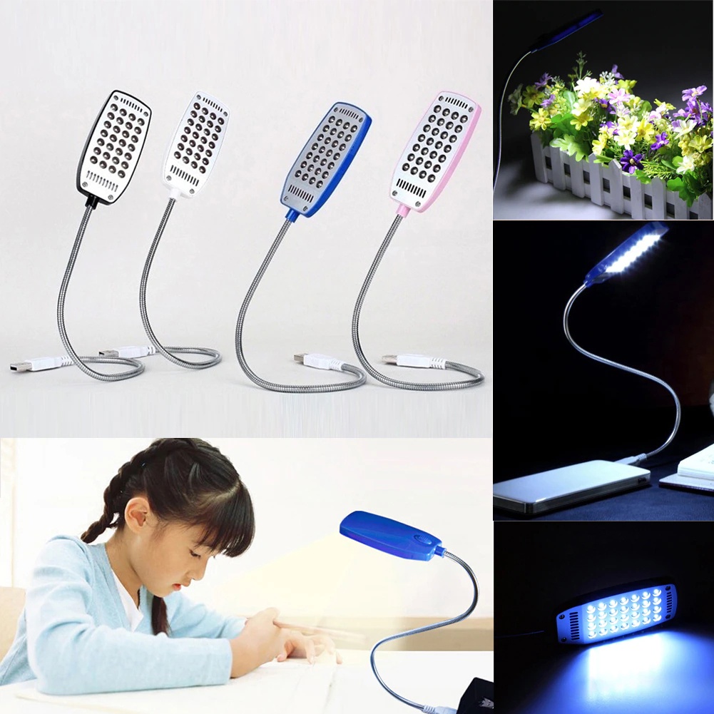 TaffLED Lampu Laptop Led USB Lampu Meja Kerja belajar Kantor Goodland Lampu USB 28 LED dengan Modul ON / OFF Desk Lamp LED Table Lamps USB Reading Night Lights 28 LEDs Super Bright Book Light DC5V Flexible Table Lamp With Switch For Laptop Notebook PC