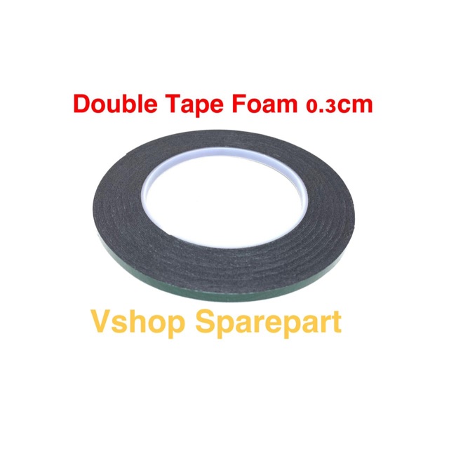 

Double Tape Foam Double Tape Busa Black Super Lengket 0.3cm