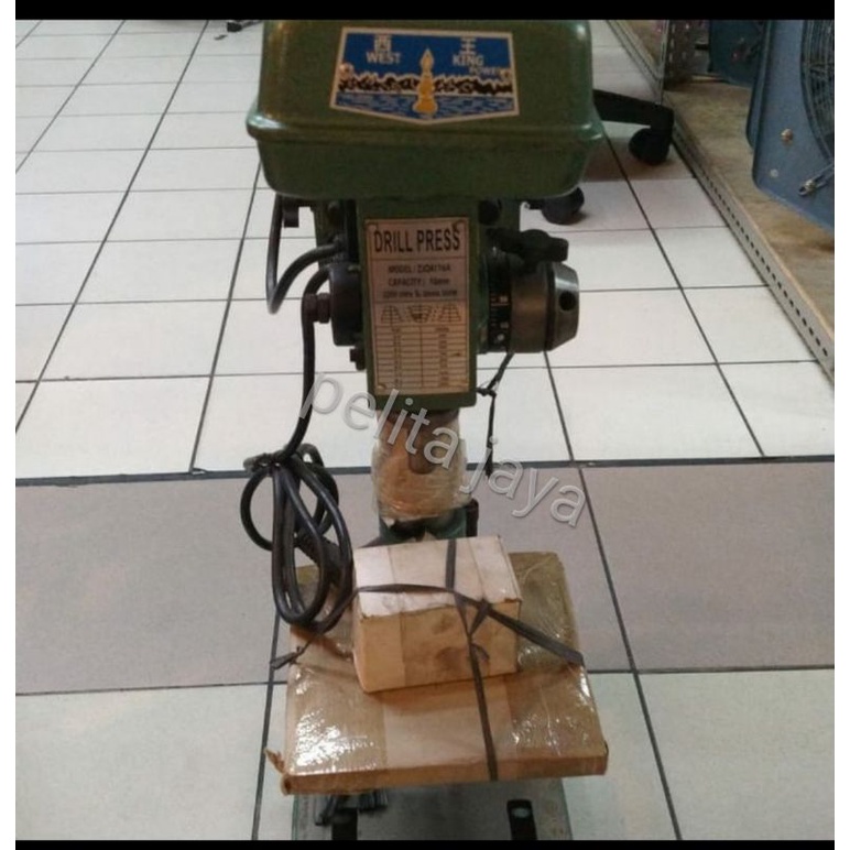 Bor duduk Drill press ukuran 16 mm body pendek merk west king
