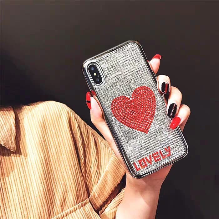 HARDCASE DIAMOND LOVELY GUCCI XIAOMI, OPPO, VIVO, SAMSUNG AD875