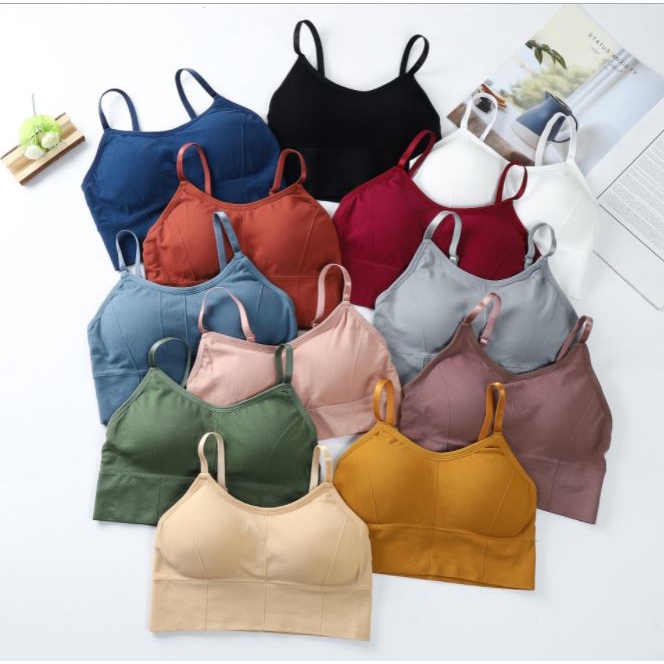 BV.ID BR013 KOREA MOSTLY TREND KOREAN CROP BAJU BH BRA TANK TOP WANITA TANKTOP COD