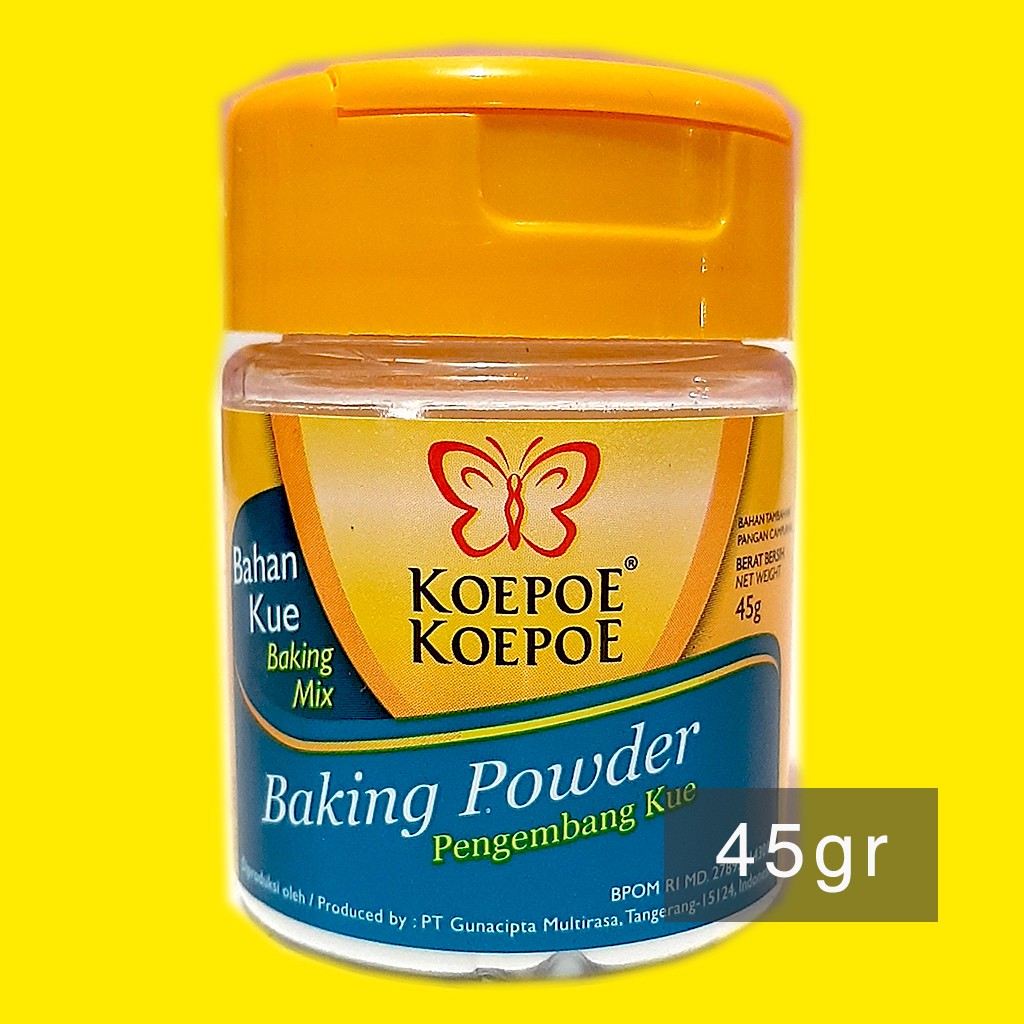 

Baking Powder Koepoe Kupu 45gr Kemasan Botol No Repack | Bekasi