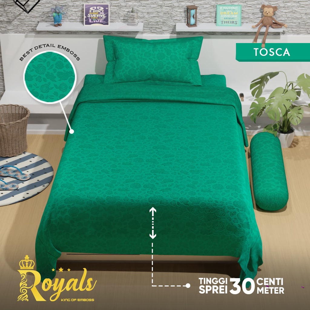 Royals BedCover Set Sprei Uk 120 - Tosca