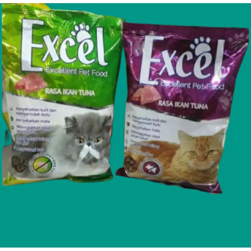 makanan kucing Excel cat food 500gr freshpack